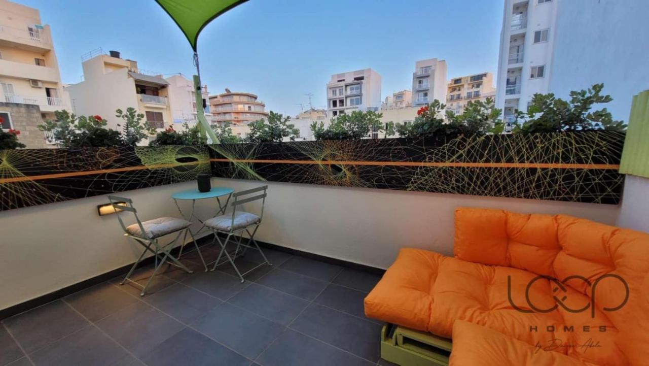 Modern - 50 M From Sea - Free Wi-Fi - Super Cool - Terrace - Fully Air-Conditioned St. Paul's Bay Exterior photo